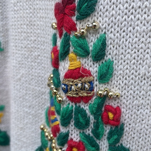 Super ugly Christmas sweater. Women’s medium. Men’s small. Vintage. Tree - Picture 3 of 5